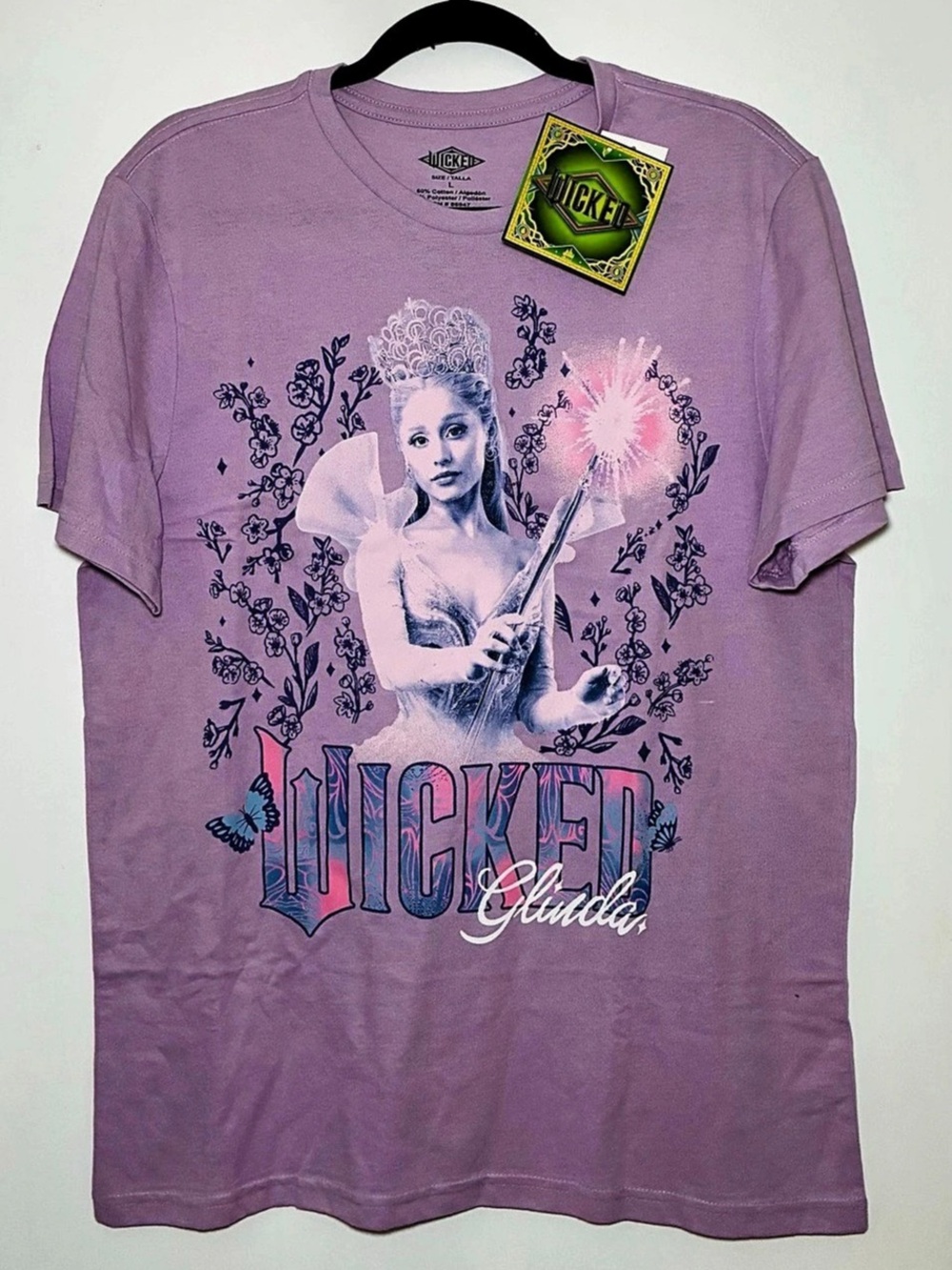 WICKED Graphic Short Sleeve Tee in Purple Size Large NWT